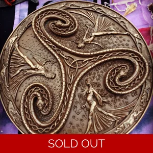 Triple Goddess Triskele wall plaque